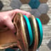 Tieks Golden Glitz Flats sz 8