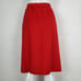 Vintage 80s Adele Simpson Red Wool Pencil Skirt