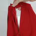 Vintage 80s Adele Simpson Red Wool Pencil Skirt