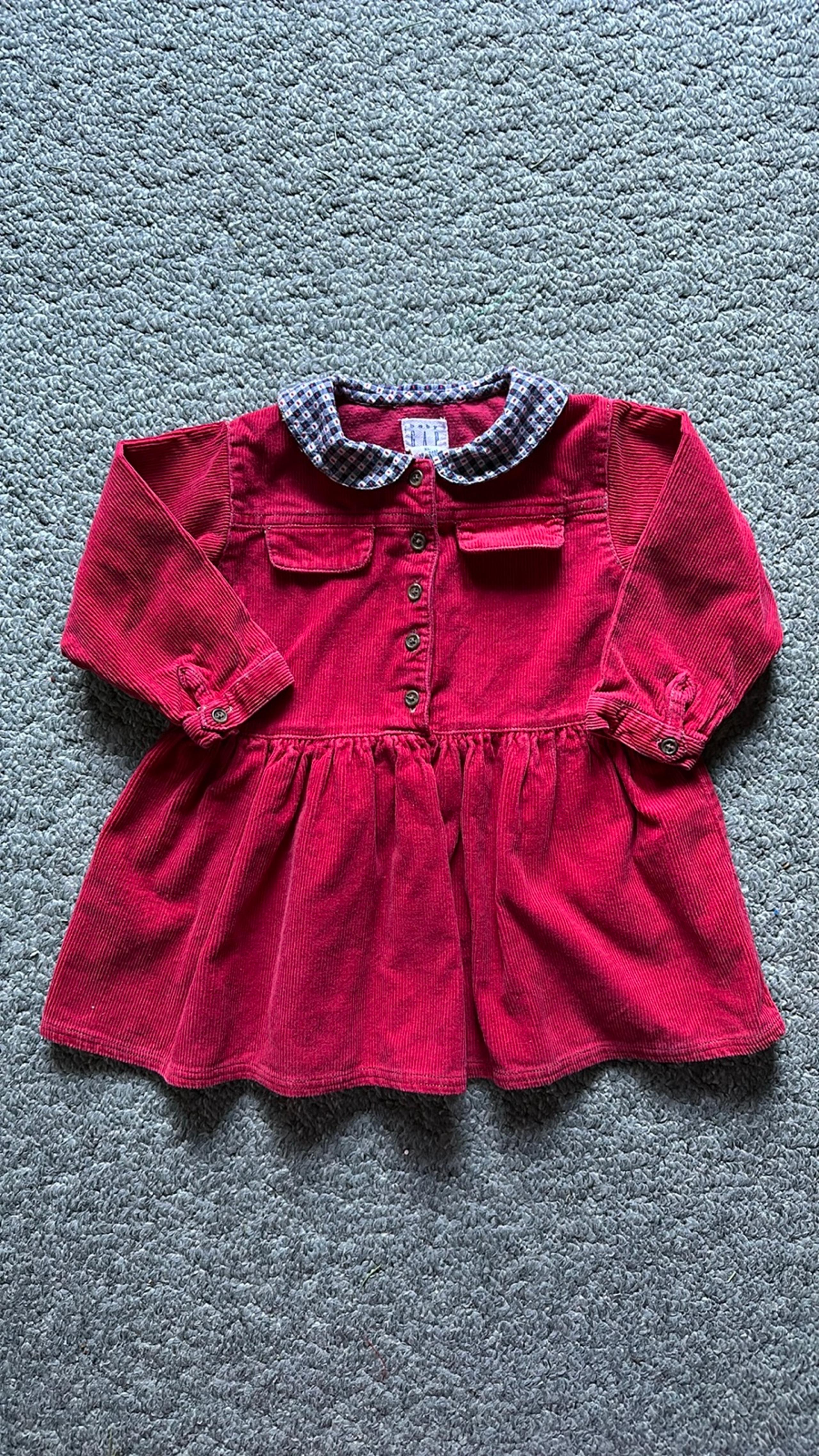 Baby Gap Red Corduroy Dress