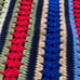 Gorgeous Handmade crochet knit giant blanket with scalloped edges