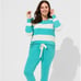 Torrid Sleep 1X French Terry Cozy Striped Lounge Sweatshirt