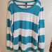 Torrid Sleep 1X French Terry Cozy Striped Lounge Sweatshirt