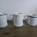 Vintage Antique Chunky Ironstone Restaurant Ware Creamers