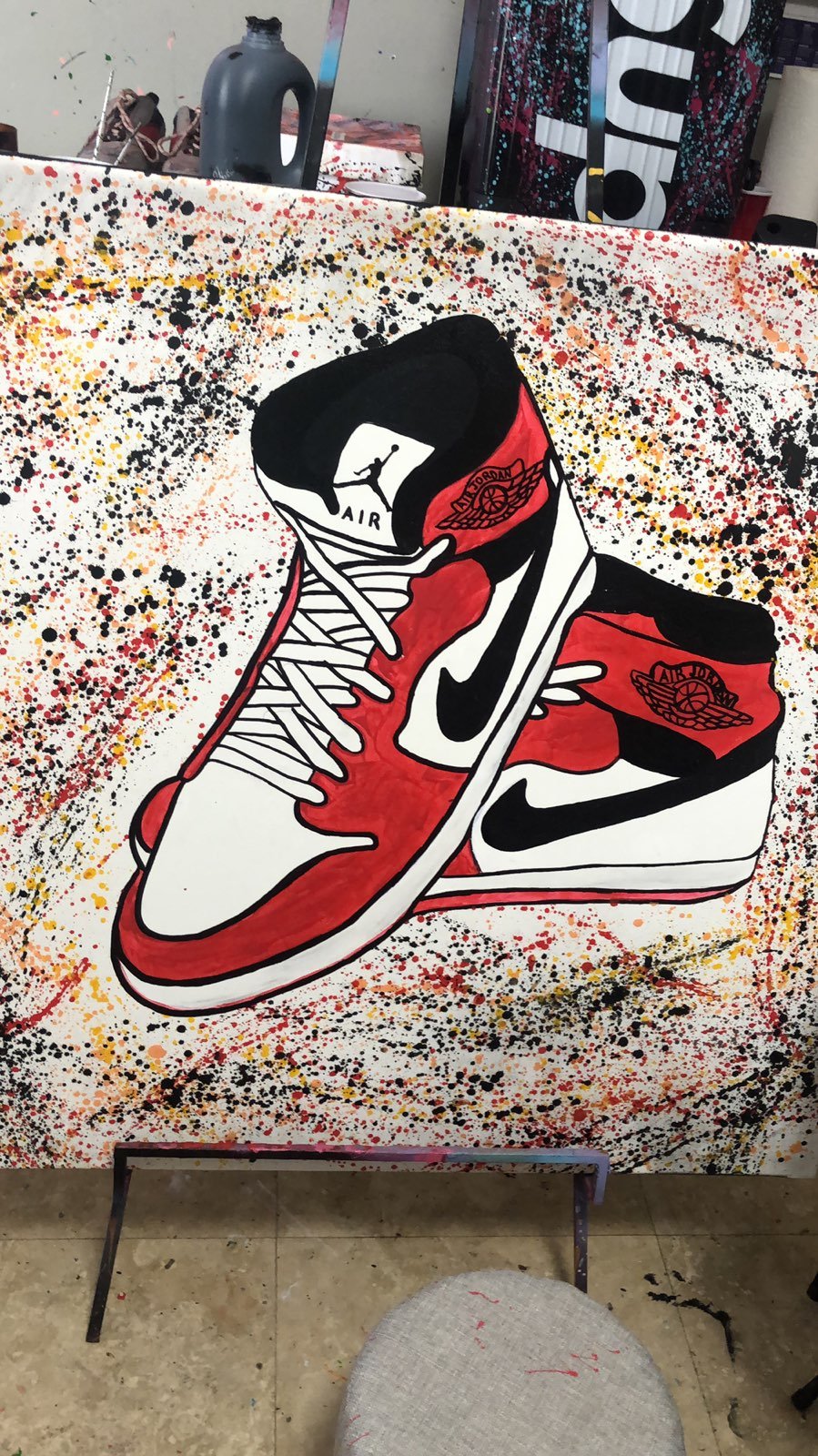 Custom painted shoes of all styles