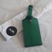 Coach C4330 Leather Luggage Tag, QB/Green