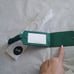 Coach C4330 Leather Luggage Tag, QB/Green