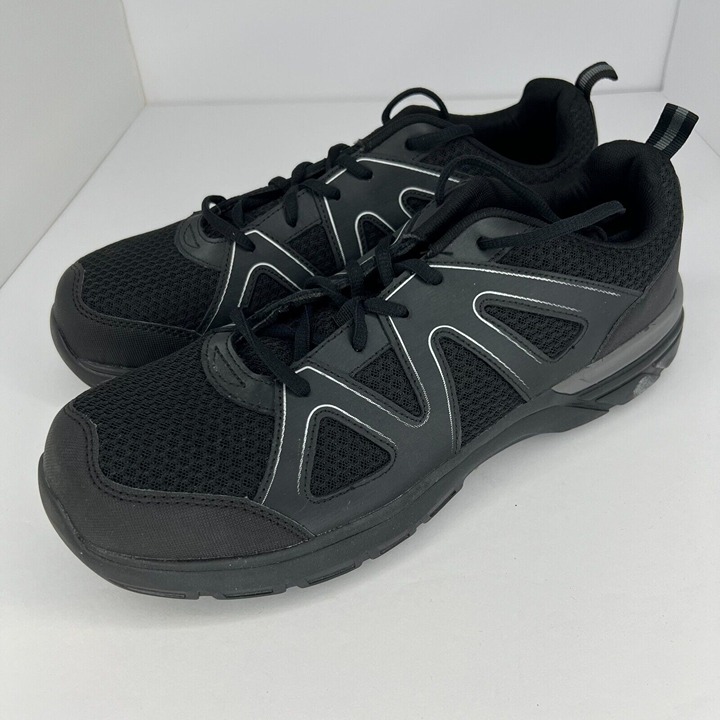 Dexter Comfort Mens F2413-11 Black Steel Toe Leather Size 11M Work Shoes