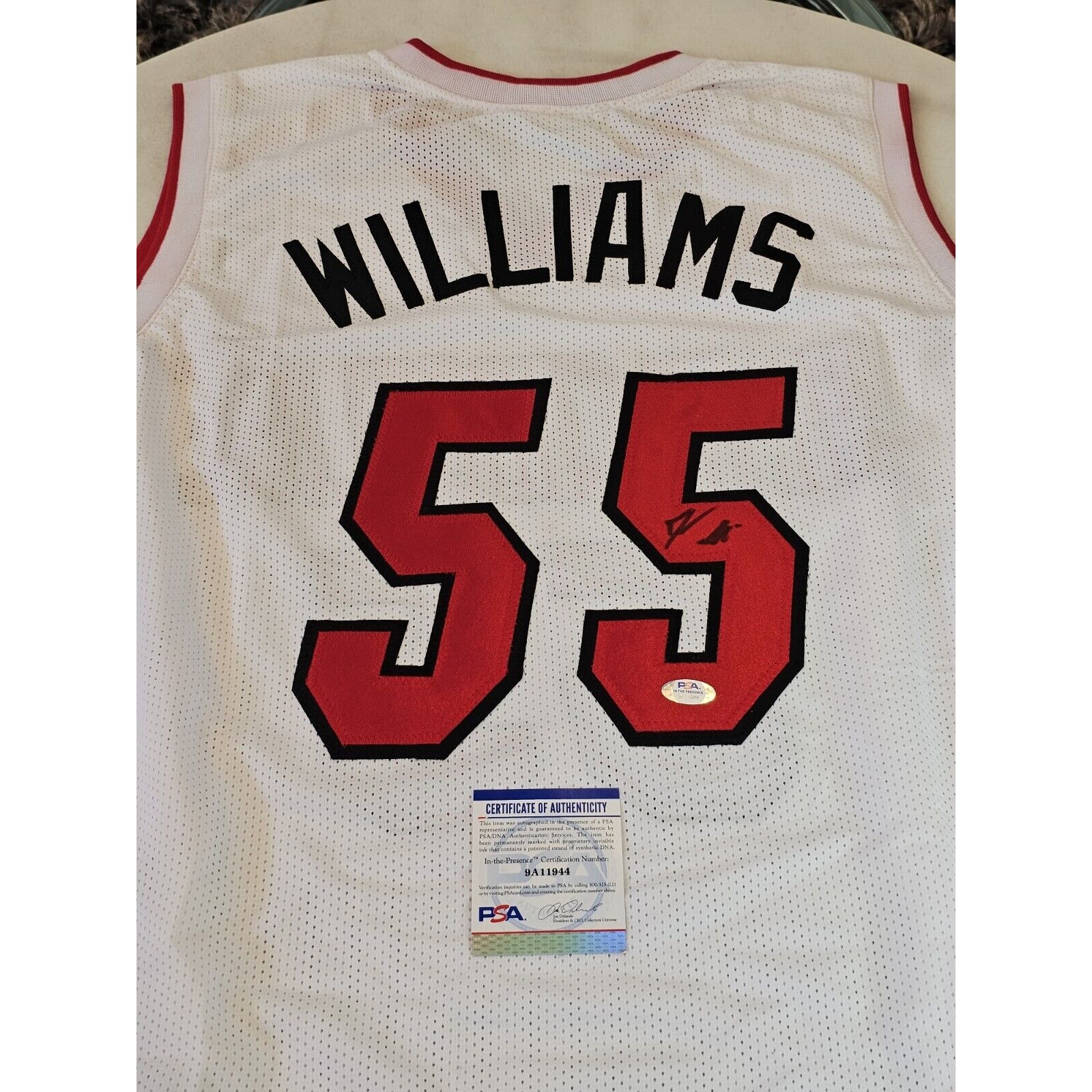 Jason Williams Autographed/Signed Jersey PSA/DNA COA White Custom Jersey