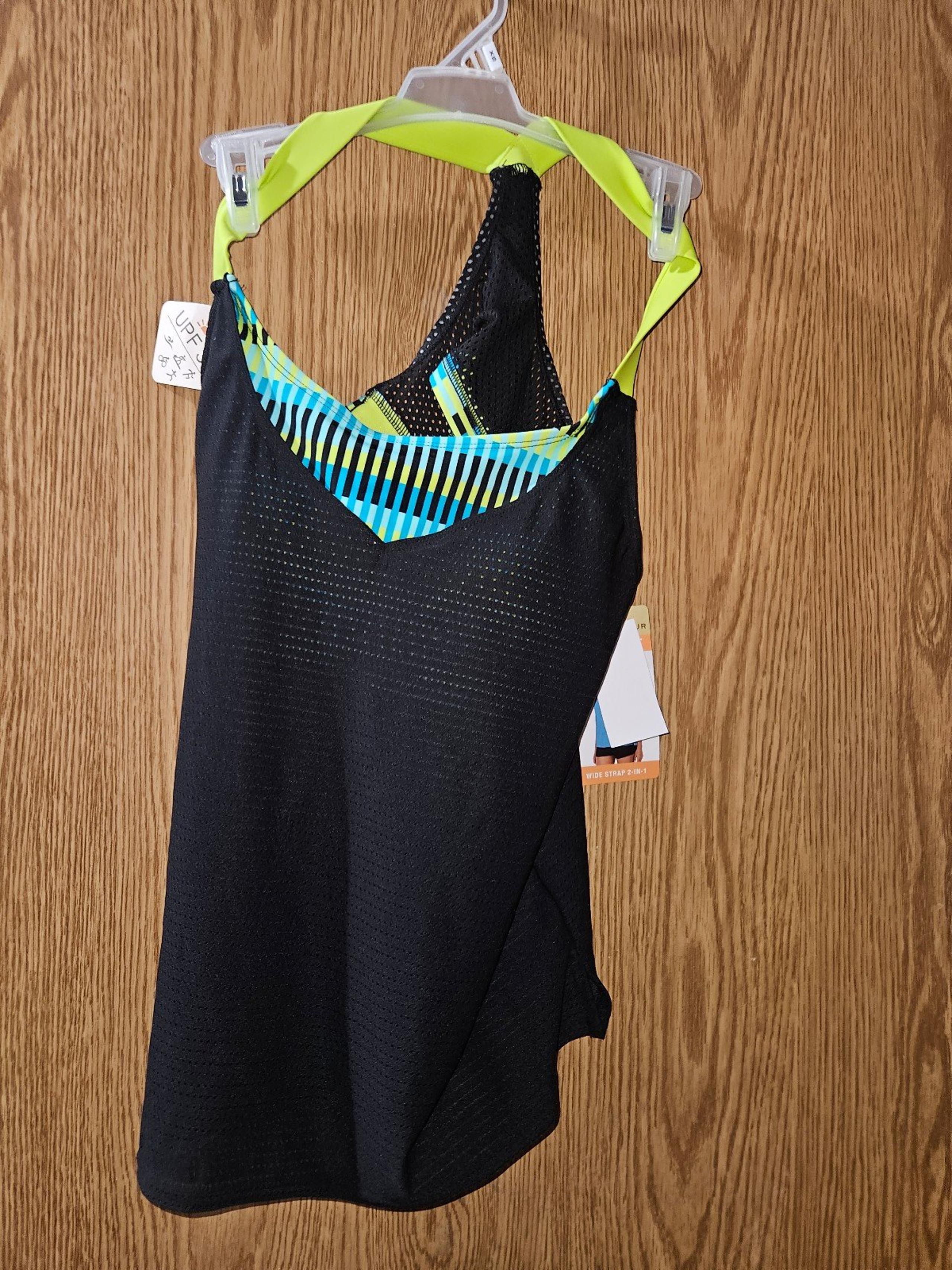 Zeroxposur sun smart wide strap 2 in 1 bathing suit top