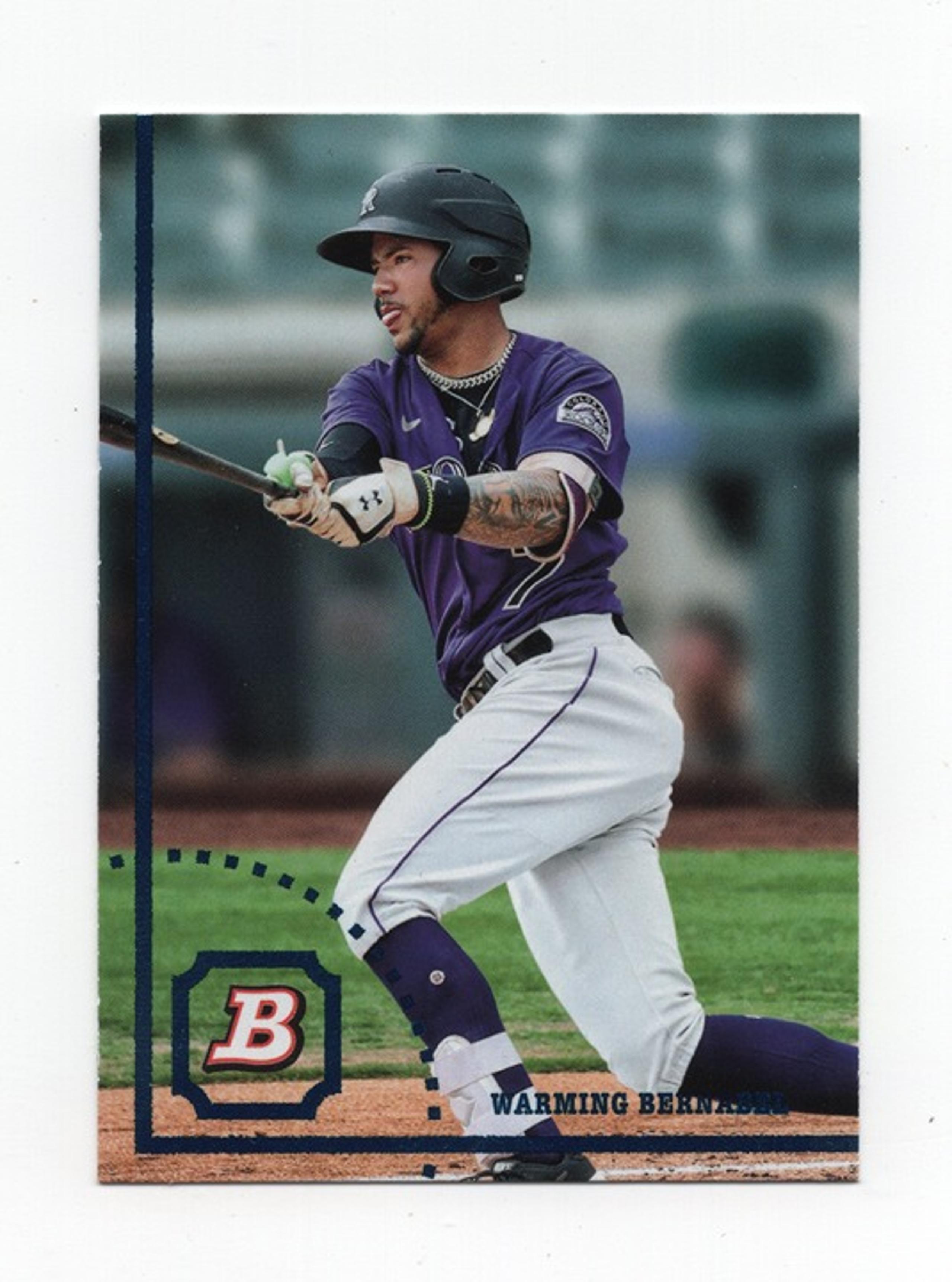 2022 Bowman Heritage Baseball Prospect Warming Bernabel Trading Card