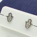925 Sterling Silver CZ Stud Earrings for Women/Girl, US925P1014