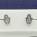 925 Sterling Silver CZ Stud Earrings for Women/Girl, US925P1014