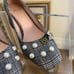 J. Crew Block- Heel Pumps In Embellished Plaid Black/White K0008 228