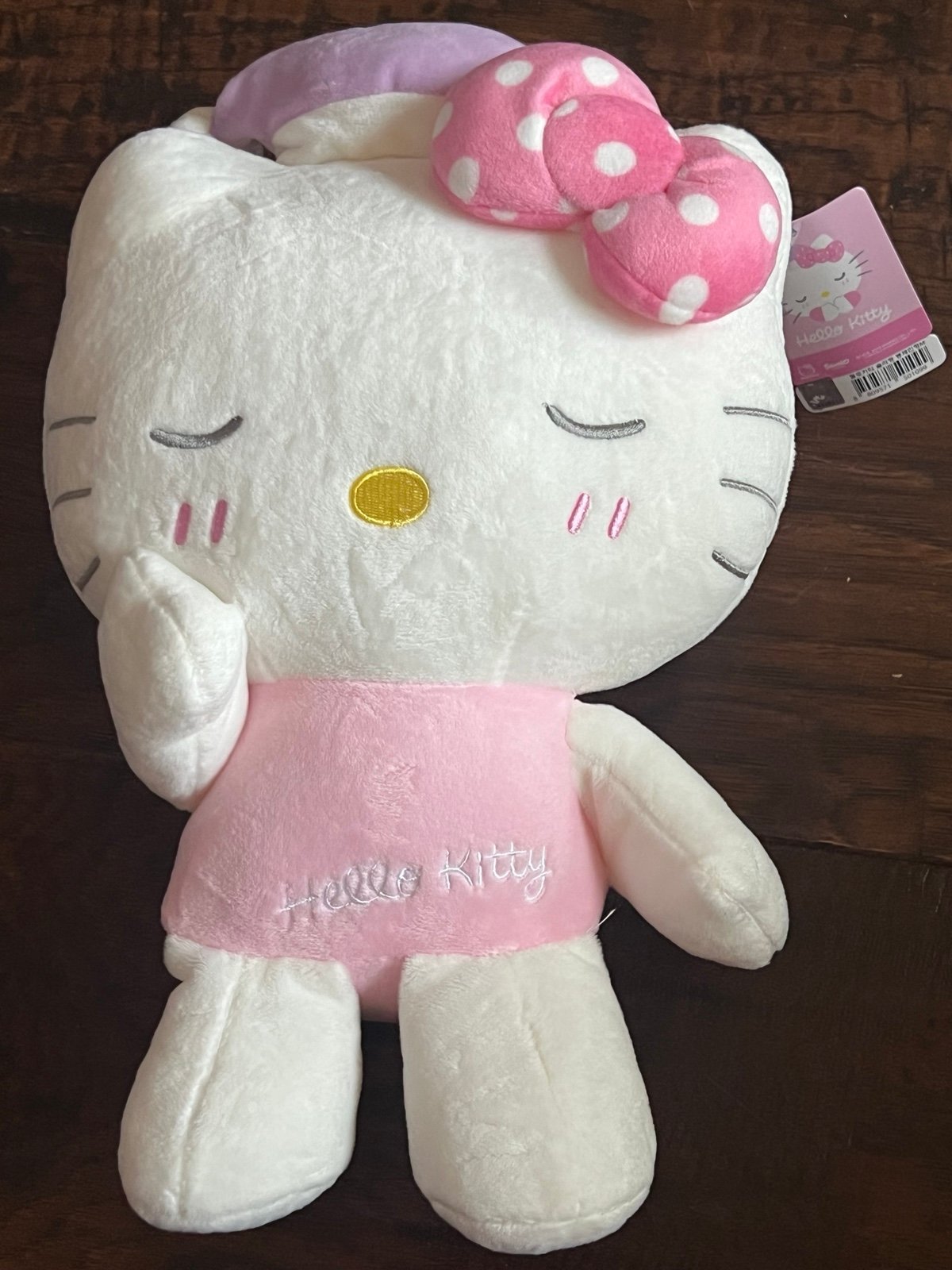 Licensed Sanrio Sleeping Hello Kitty Plush From Korea with Tags