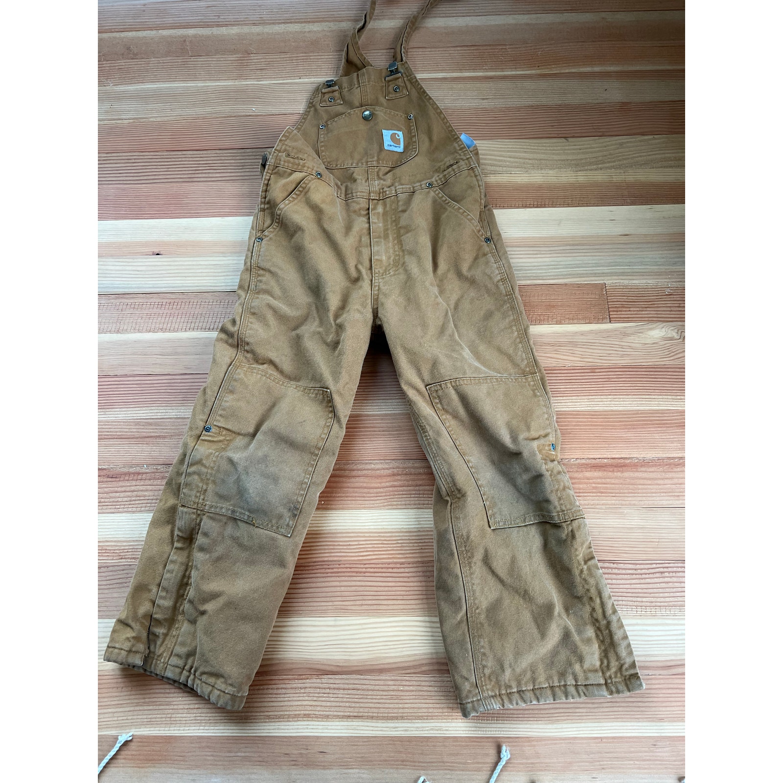 Insulated Carhartt bib overalls kids size 7