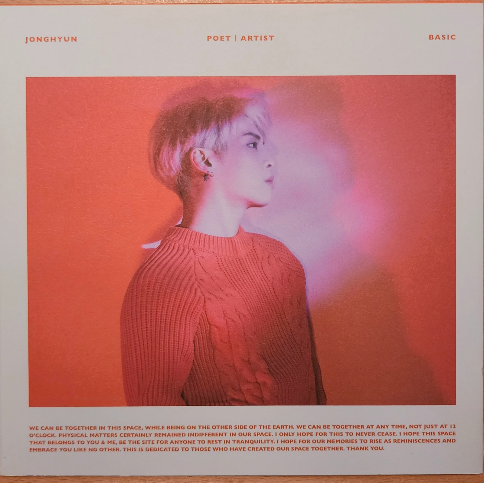 Jonghyun • Poet | Artist CD