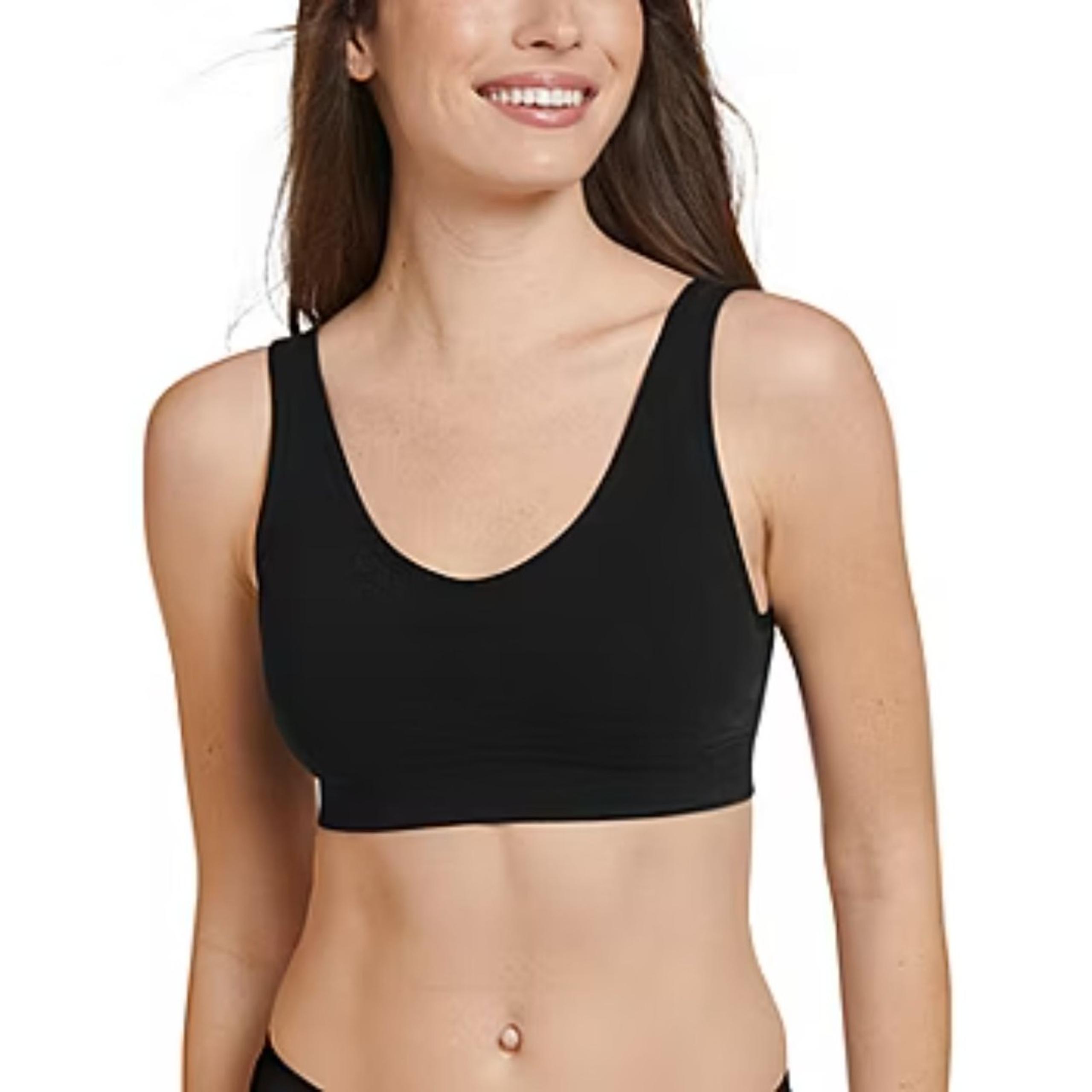 Jockey Cotton Seamless Black Bralette NWT Women's Size XXL