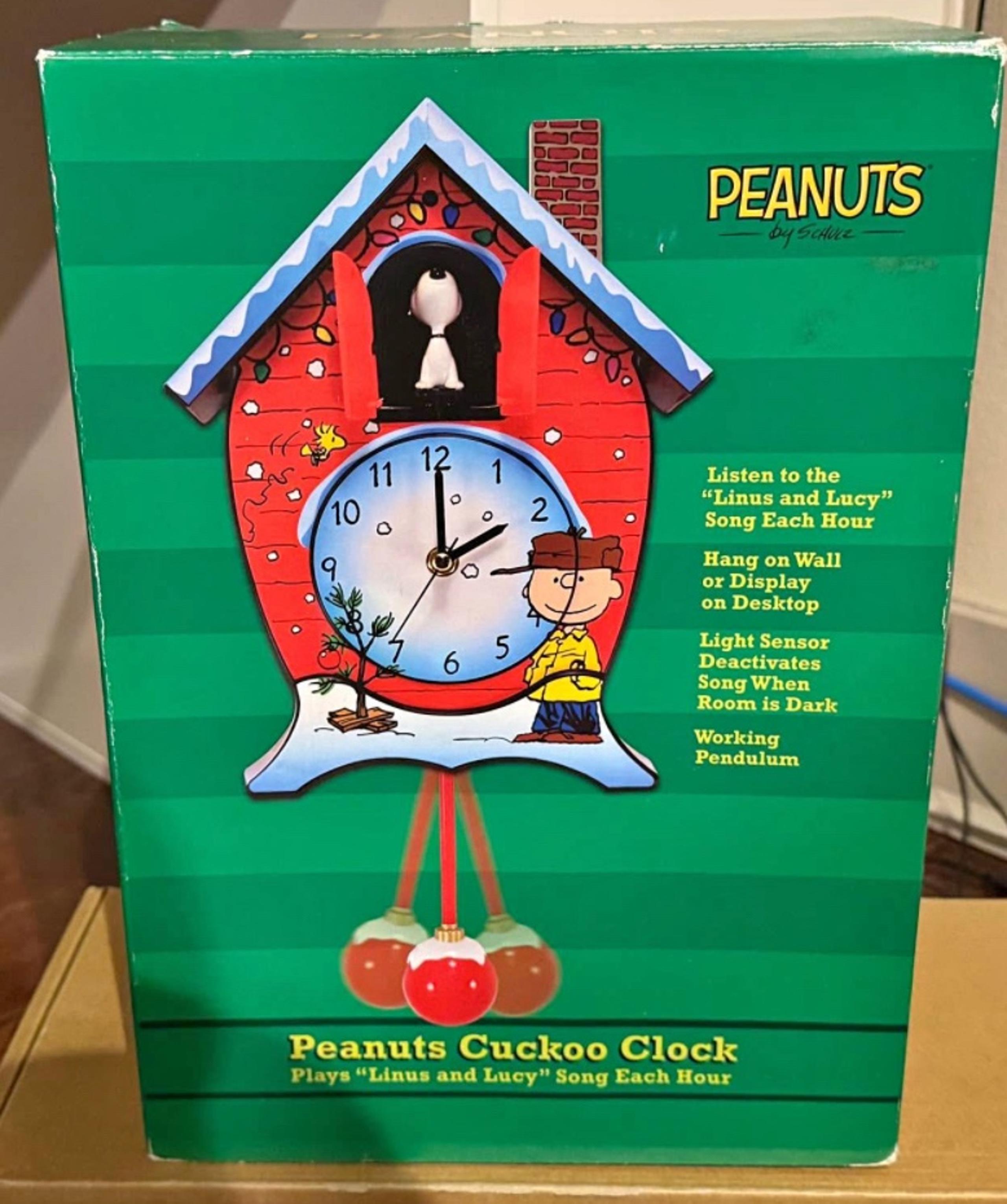Peanuts Christmas Cuckoo Clock - "Linus and Lucy" Song, Multicolor, 17"H