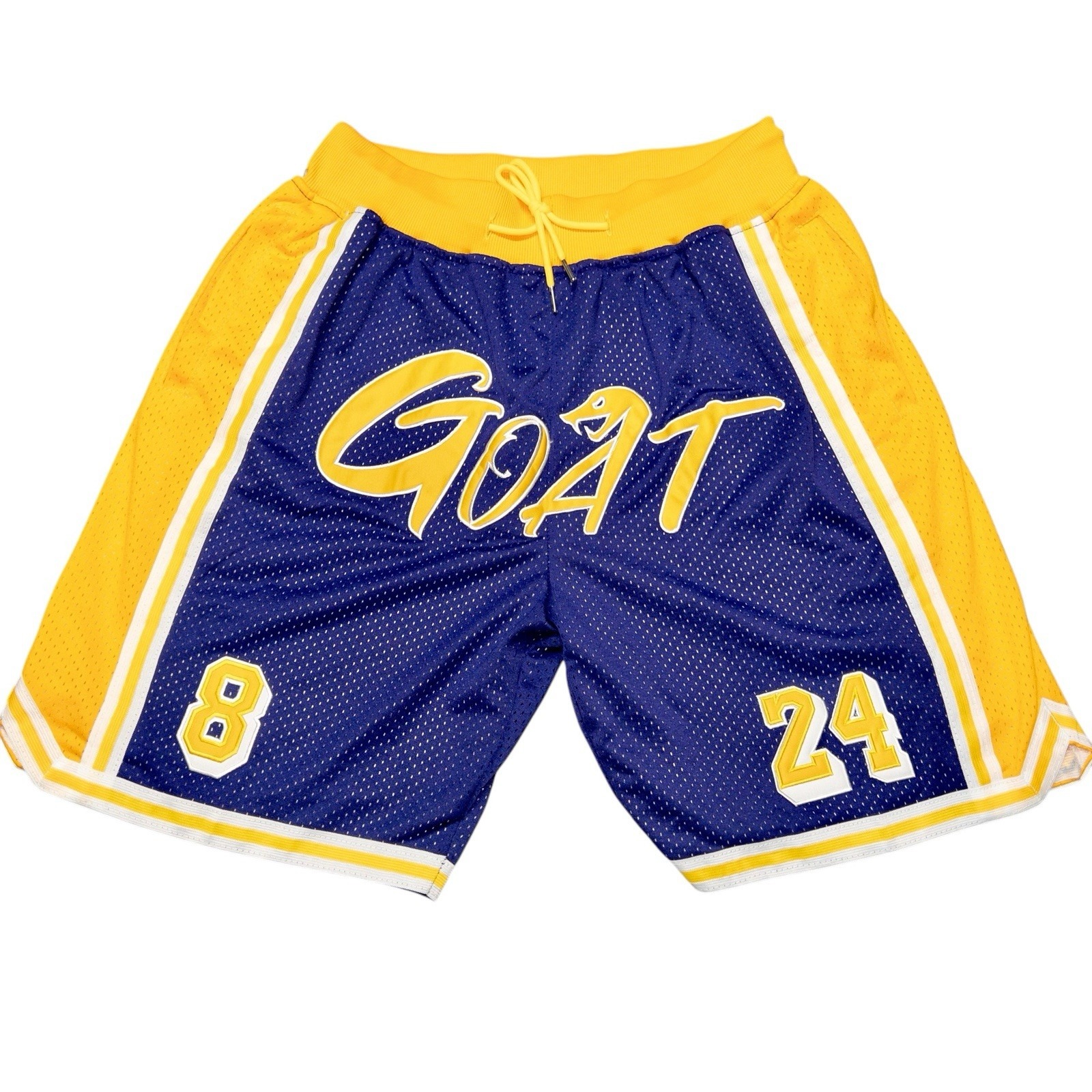 NBA Los Angeles Lakers Kobe Bryant The Goat Athletic Shorts Wide Band Large