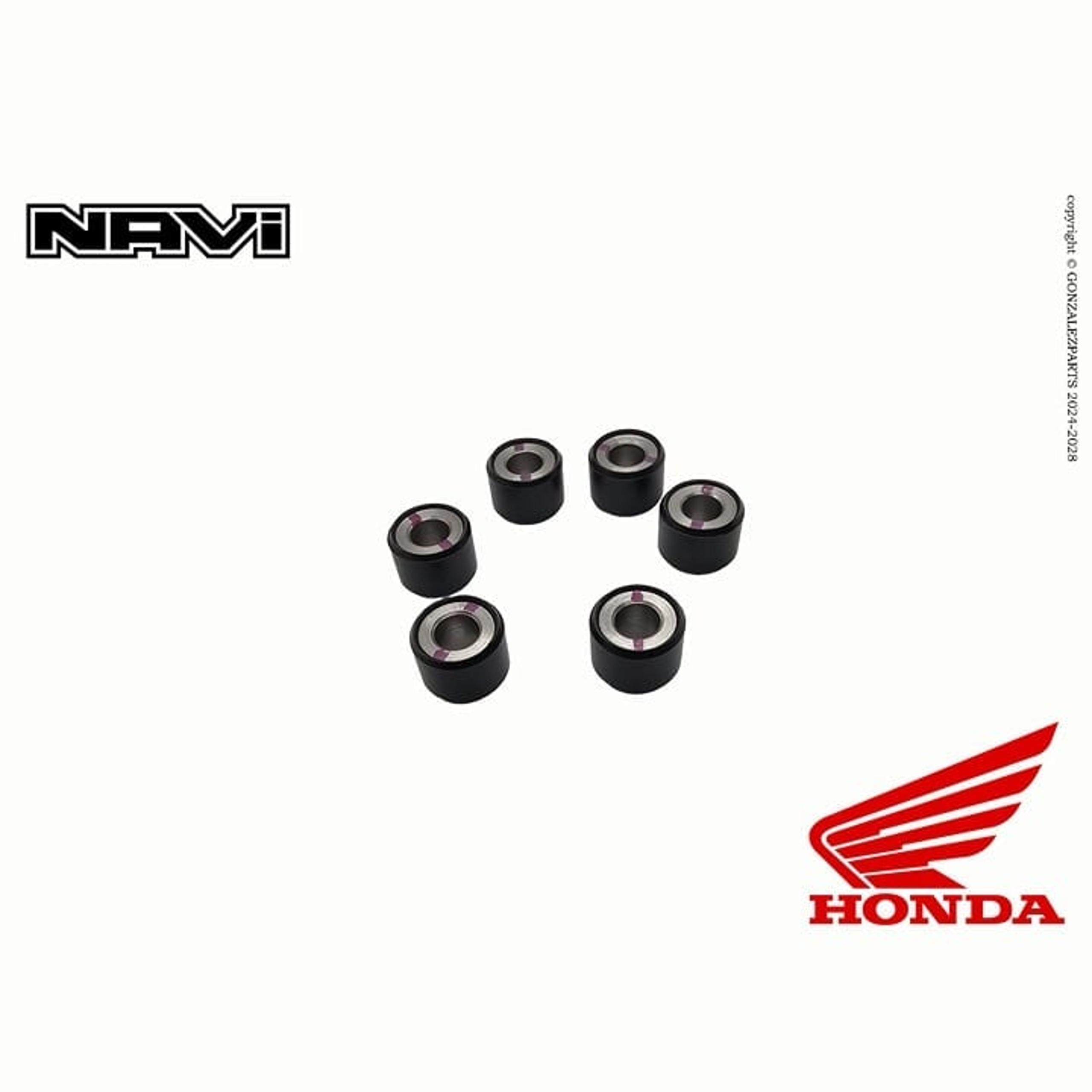 HONDA ROLLER WEIGHT SLIDE SET 2022-24 NAVI NVA110B GENUINE NEW OEM 22123-KWN-780