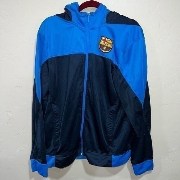 FC Barcelona Size Large Soccer Zip Up