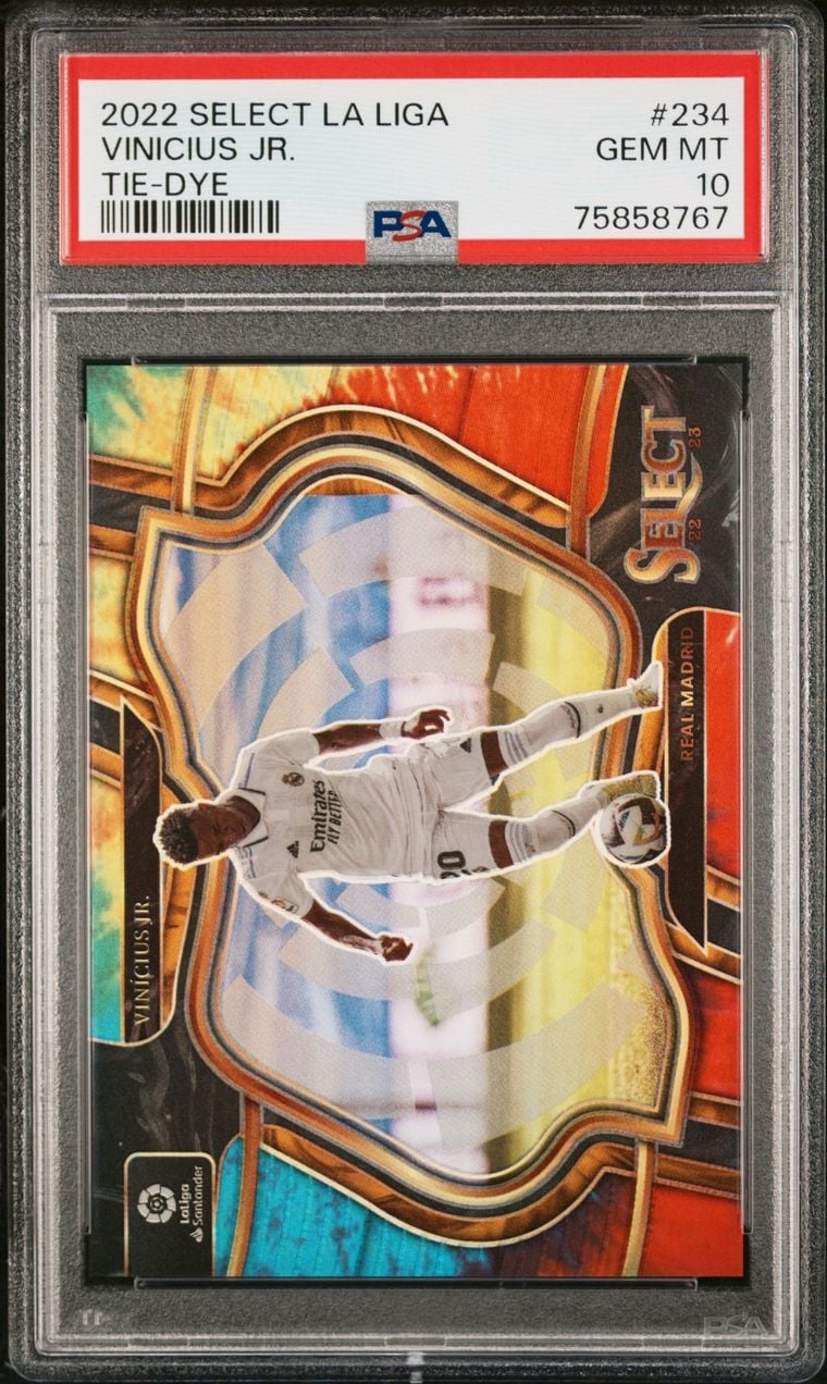 2022 Select La Liga Vinicius Jr Tie Dye /35 Field Level #234 PSA 10 Real Madrid