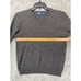 Polo by Ralph Lauren Men's Sweater Medium Lambs Wool V Neck Knit Charcoal