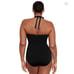Lauren Ralph Lauren Beach Club Solids High Neck One Piece Swimsuit Sz 22W Plus