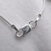 .925 Sterling Silver Black & White CZ Heart Necklace