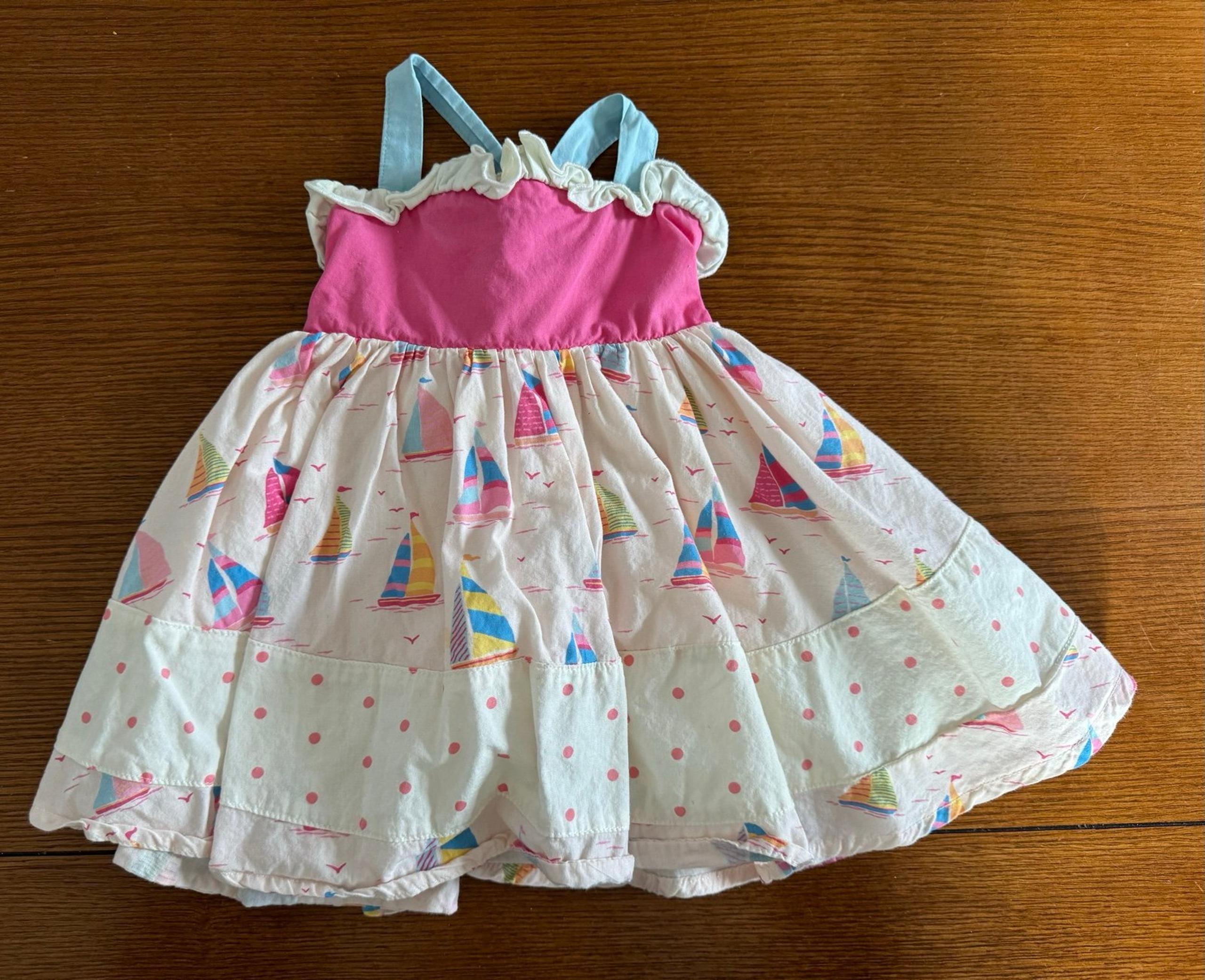 Sweethoney Savannah Tunic in Sailboat print - size 18 months