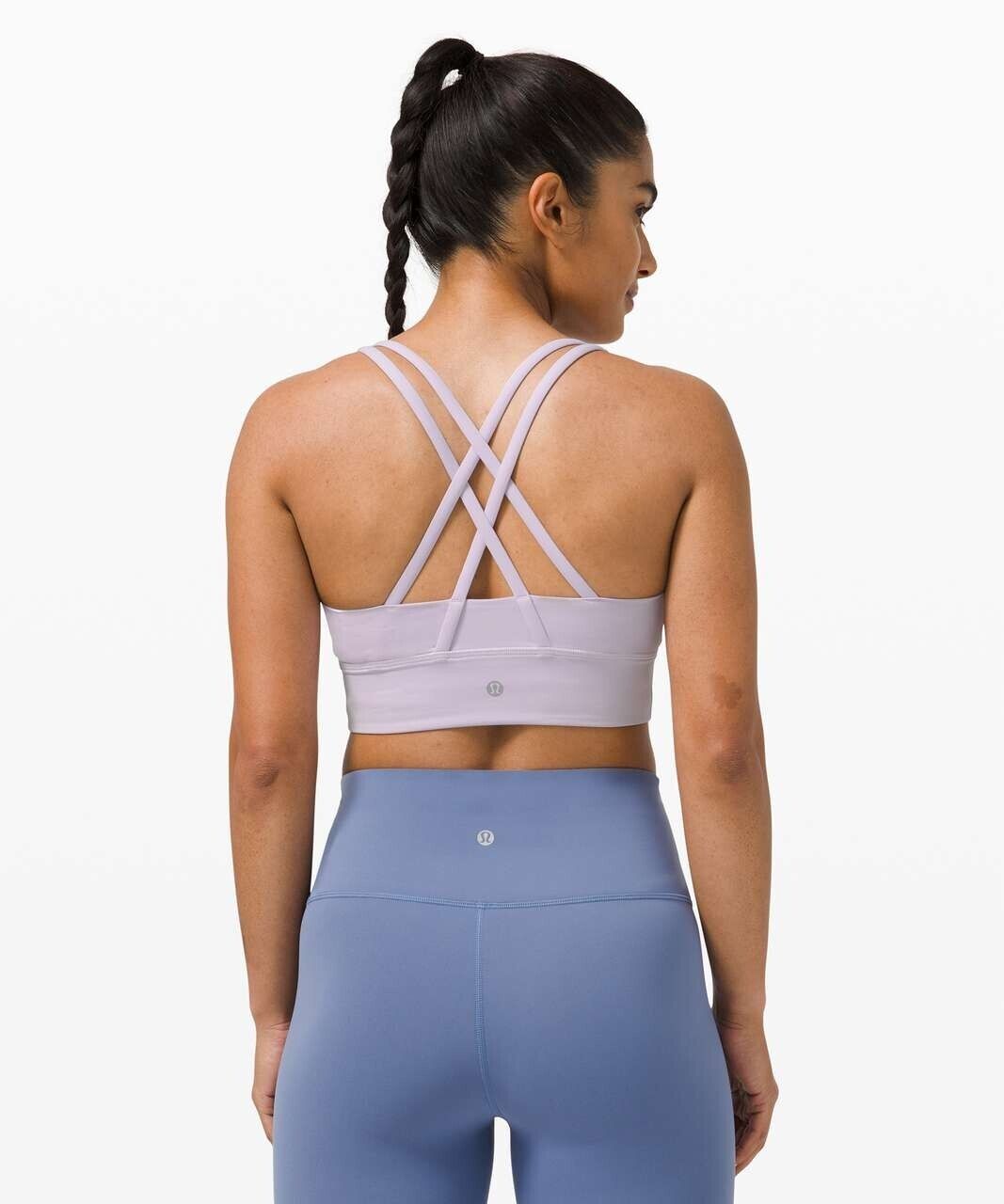 NWT lululemon Energy Longline Bra Size 8 Lavender/Liila c!