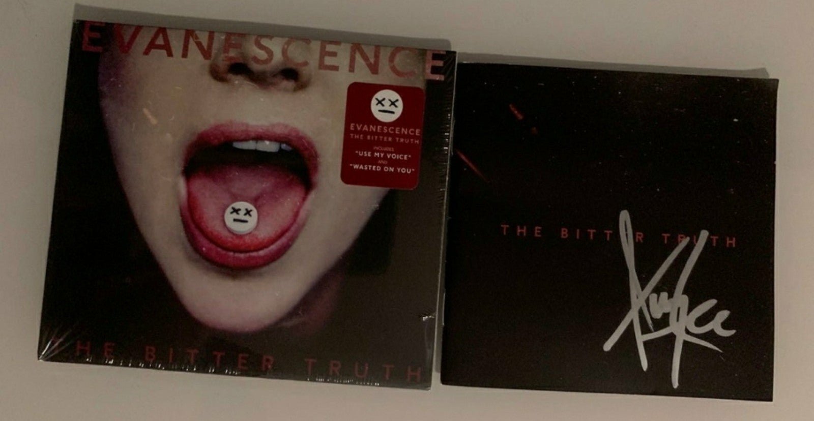 Evanescence The Bitter Truth Signed Artcard with CD