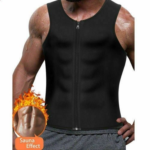 Men Sauna Compression Sweat Vest Trainer *GET READY FOR SUMMER* skinny fat