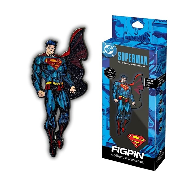 FIGPIN SUPERMAN QUEST SERIES - SUPERMAN (GLITTER) - LOCKED/UNSCANNED