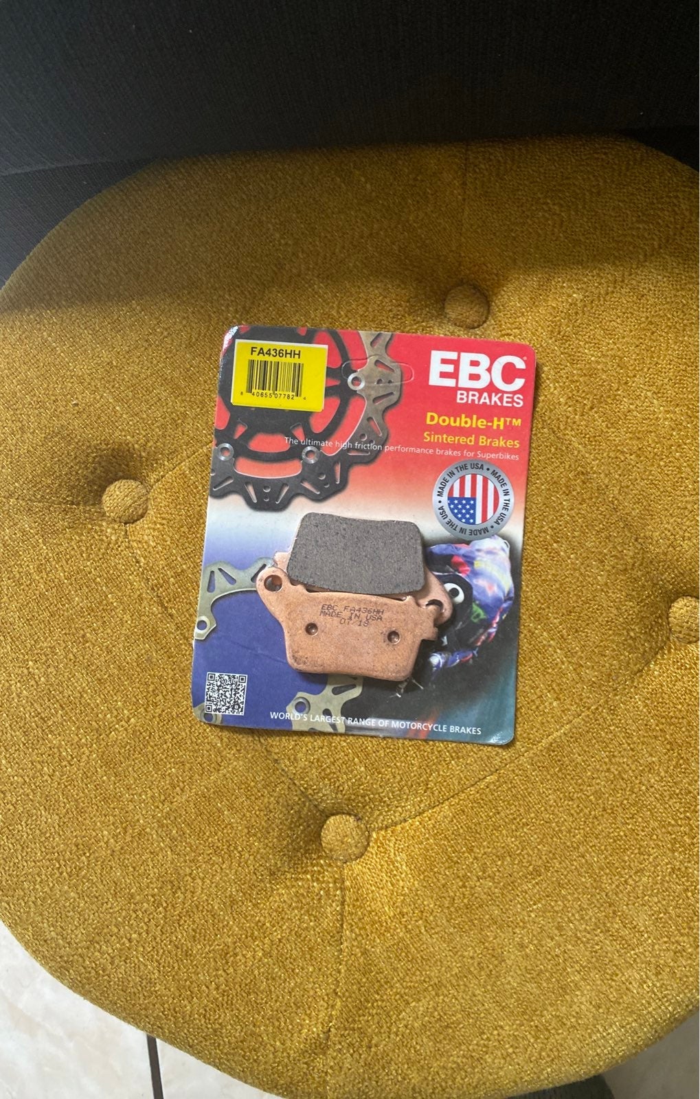 Motorcycle brake pads