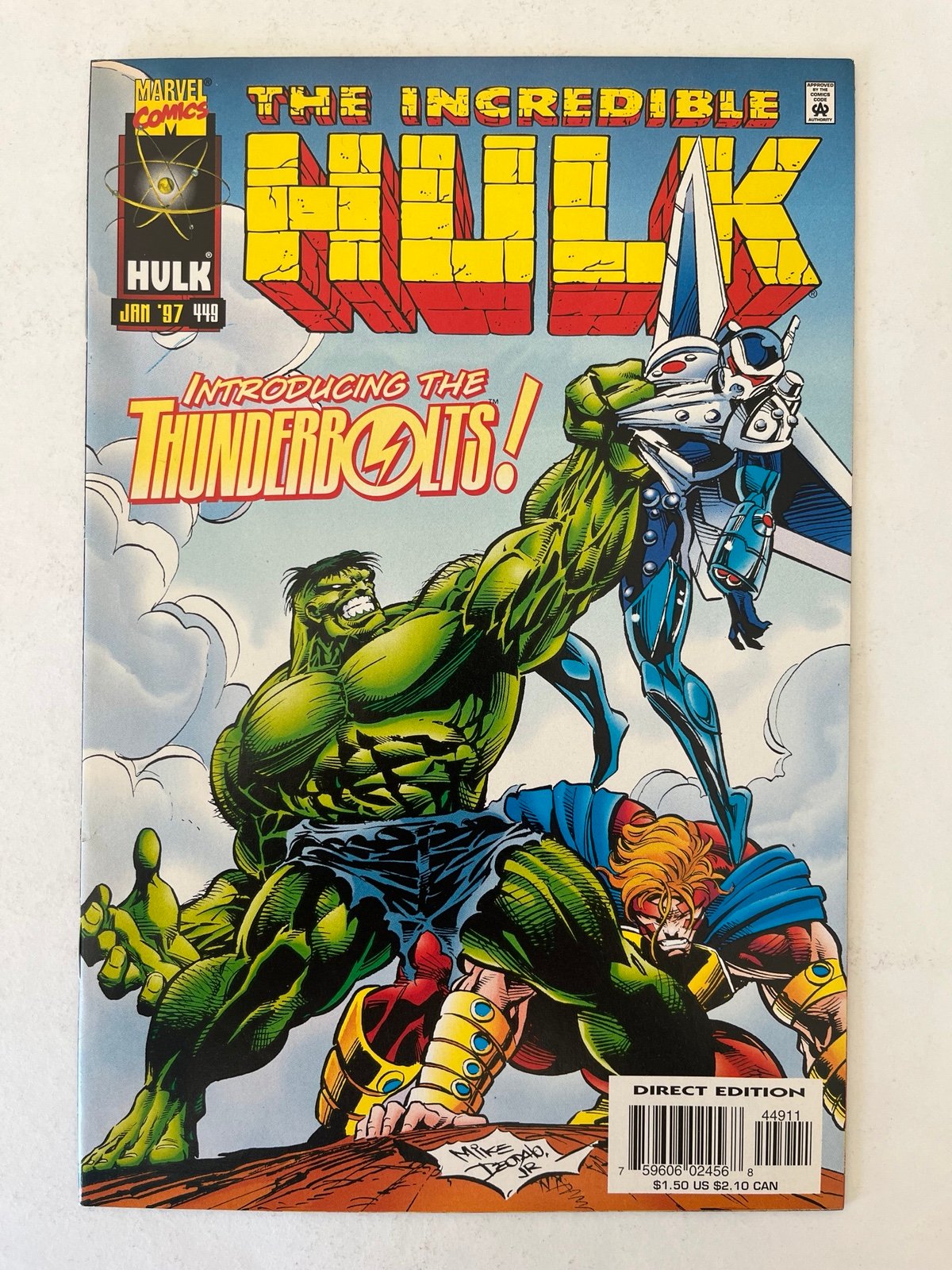 Incredible Hulk 449 1996 Marvel Comic Book 1st Thunderbolts and Songbird