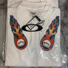 Oakley Men's Golf Ball Flame Terry Short Sleeve Polo Thermonuclear Protection