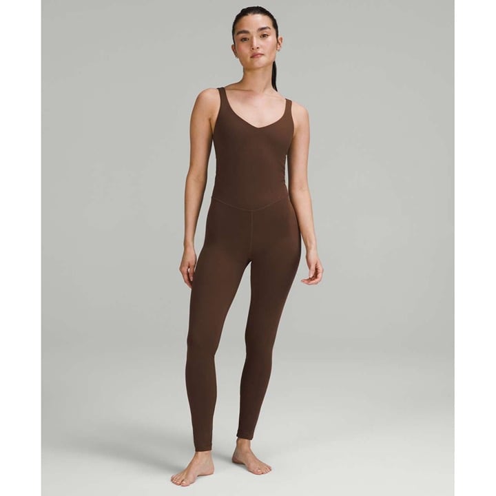 Lululemon Align Bodysuit 28 Womens Sz 6 Yoga Barre Sweat Wicking Shelf Bra