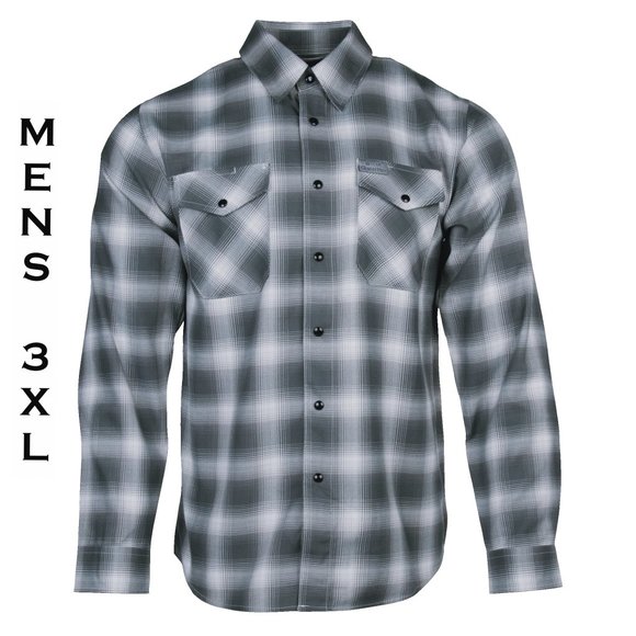 DIXXON FLANNEL x SOCIAL DISTORTION FLANNEL SHIRT - COLLAB MLM - MENS 3XL