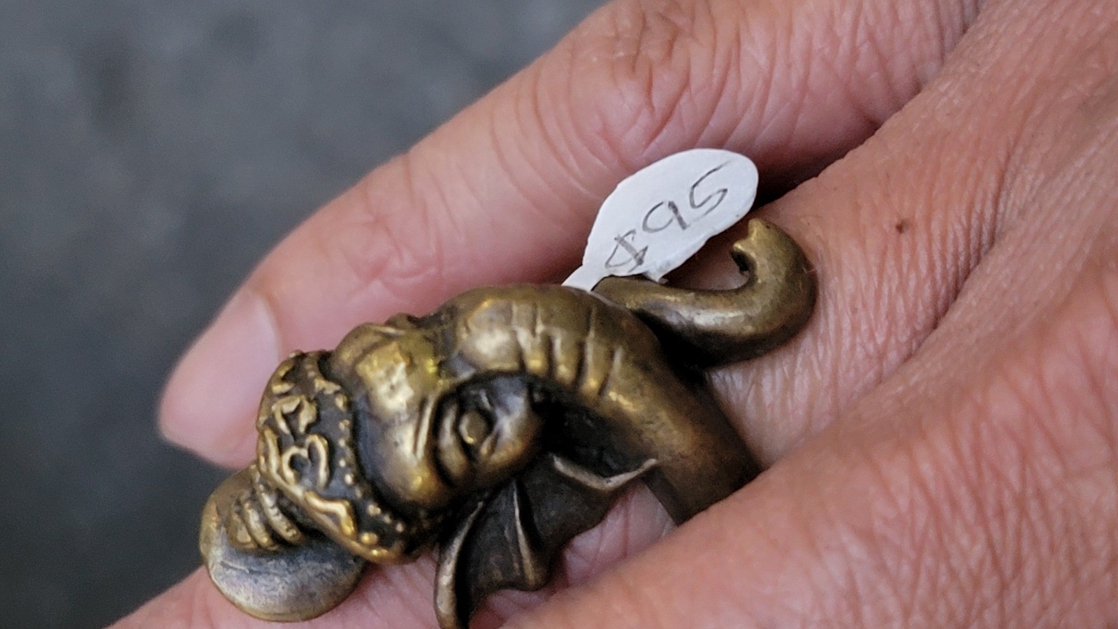 Brass Ganesha ring