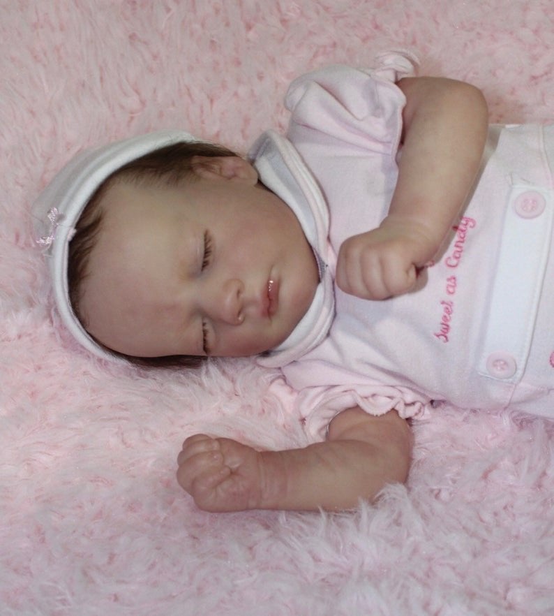 reborn baby ashely asleep