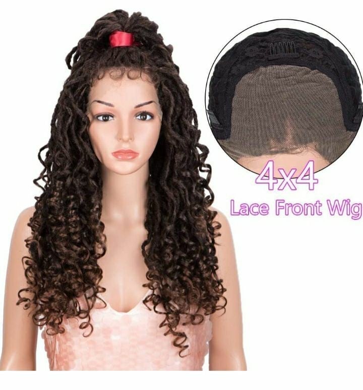 Faux Locs Wigs for Black Women 4X4 Free