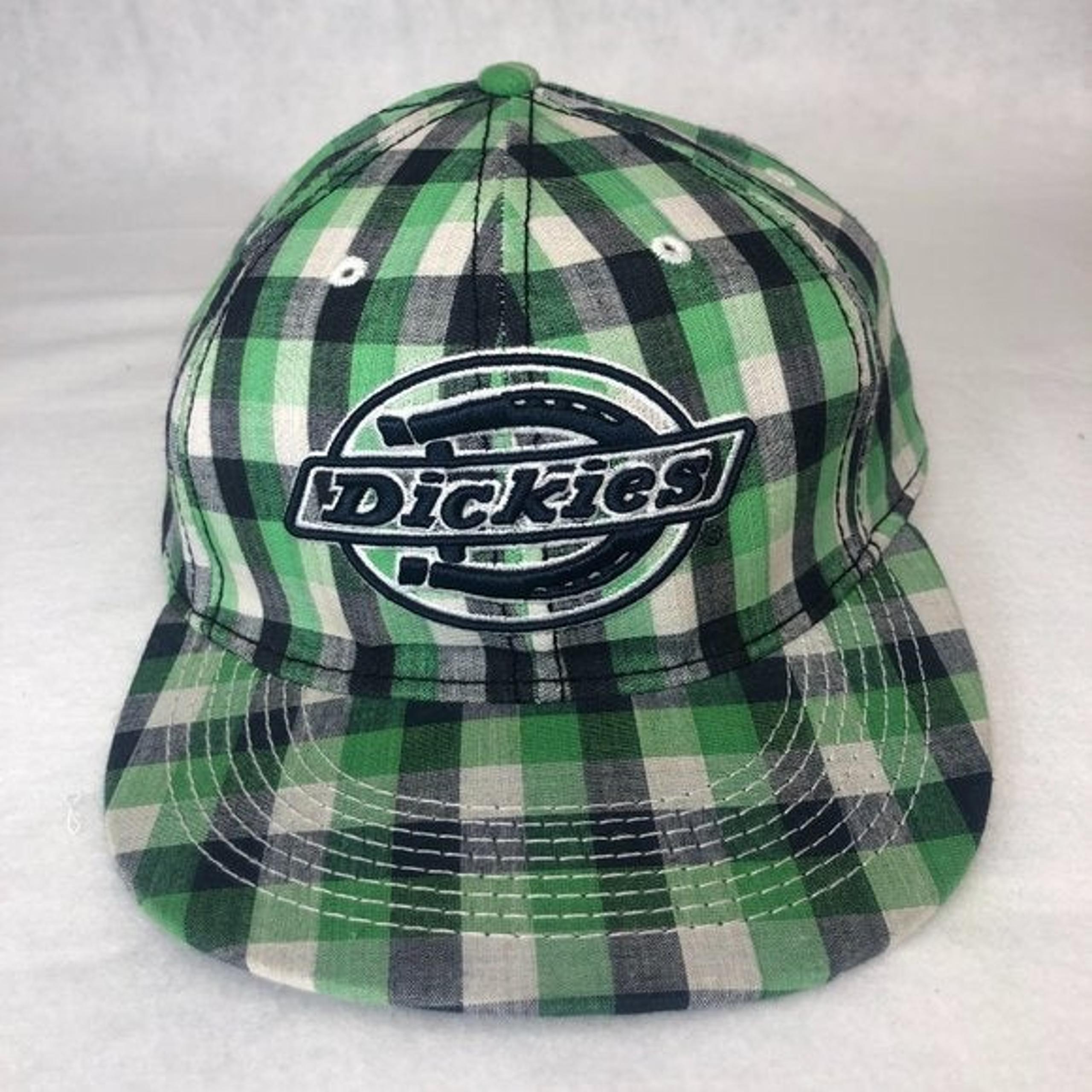 Kid's Dickies Embroidered Flat Brim Hat Fitted Cap Size Age 10 and Older