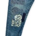 PILCRO The Borrowed Boyfriend Jeans SIZE 28 Blue High Rise Patchwork DistressedN
