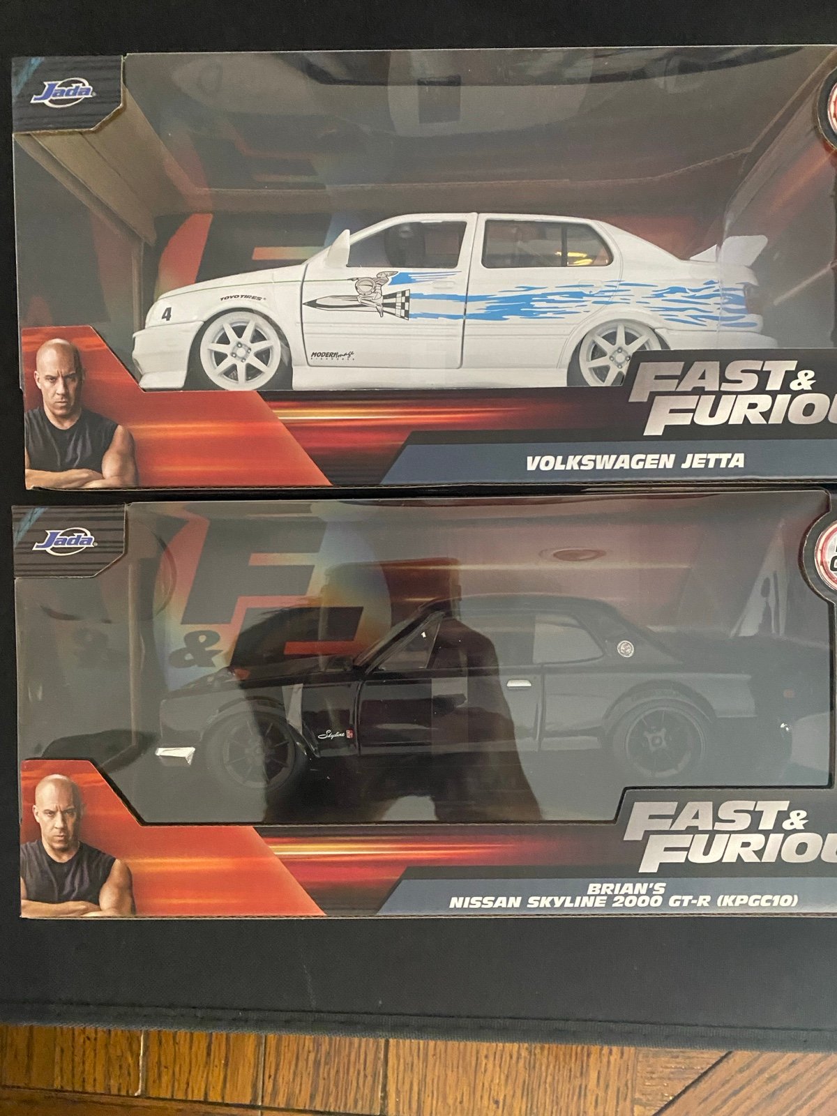 Jada fast & furious Brian’s black skyline & white Volkswagen jetta