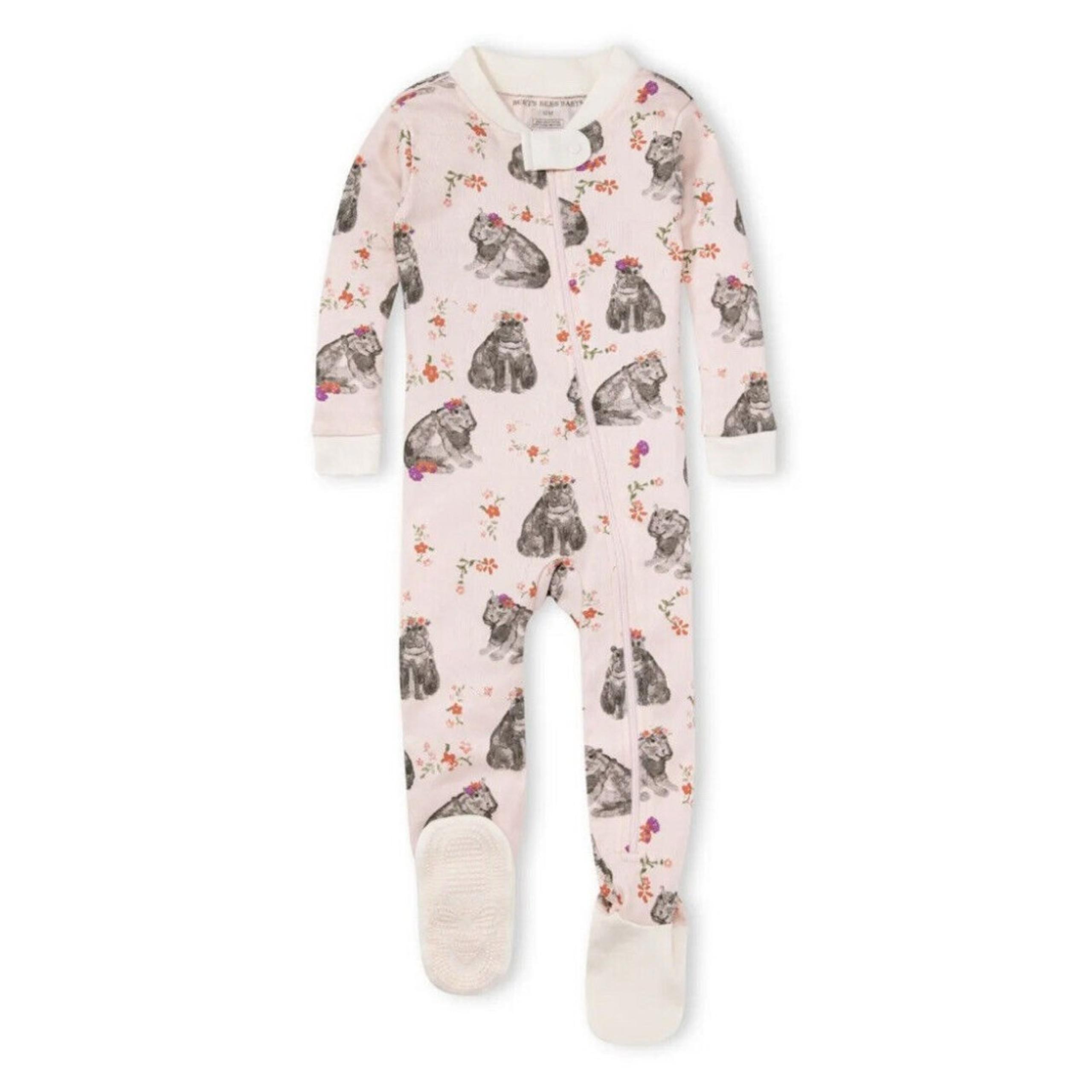 Burt’s Bees Baby Hippie Hippos Organic Cotton Pajamas - Size 18month NWT