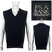 Jos A Bank Mens XL Blue 100% Cashmere V Neck Sweater Sleeveless Soft Navy EUC