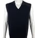 Jos A Bank Mens XL Blue 100% Cashmere V Neck Sweater Sleeveless Soft Navy EUC