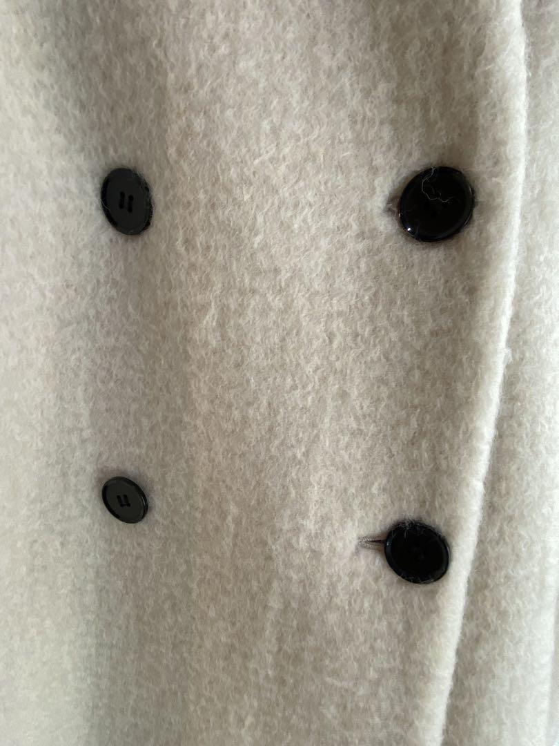 B02561 anuke Collarless Shaggy Coat